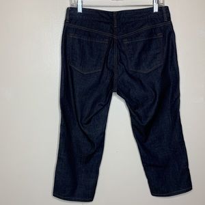 LOFT Jeans CURVY CROP Dark Wash 5 Pocket Normcore Wardrobe Staple Minimalist 4P